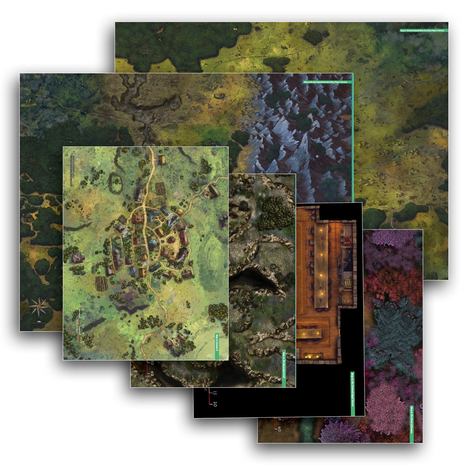 dark frontier map and lore OSE