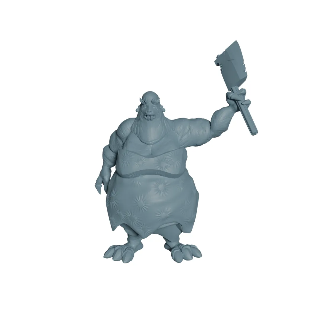 RPG miniature STL 3D print fantasy character model