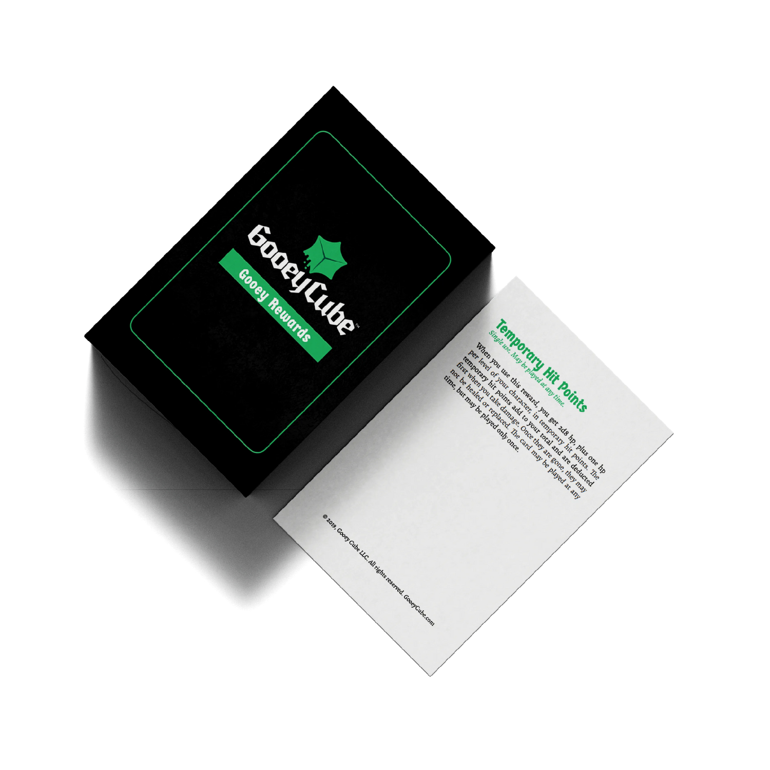Tabletop RPG Gooey Cube Gooey Rewards Cards