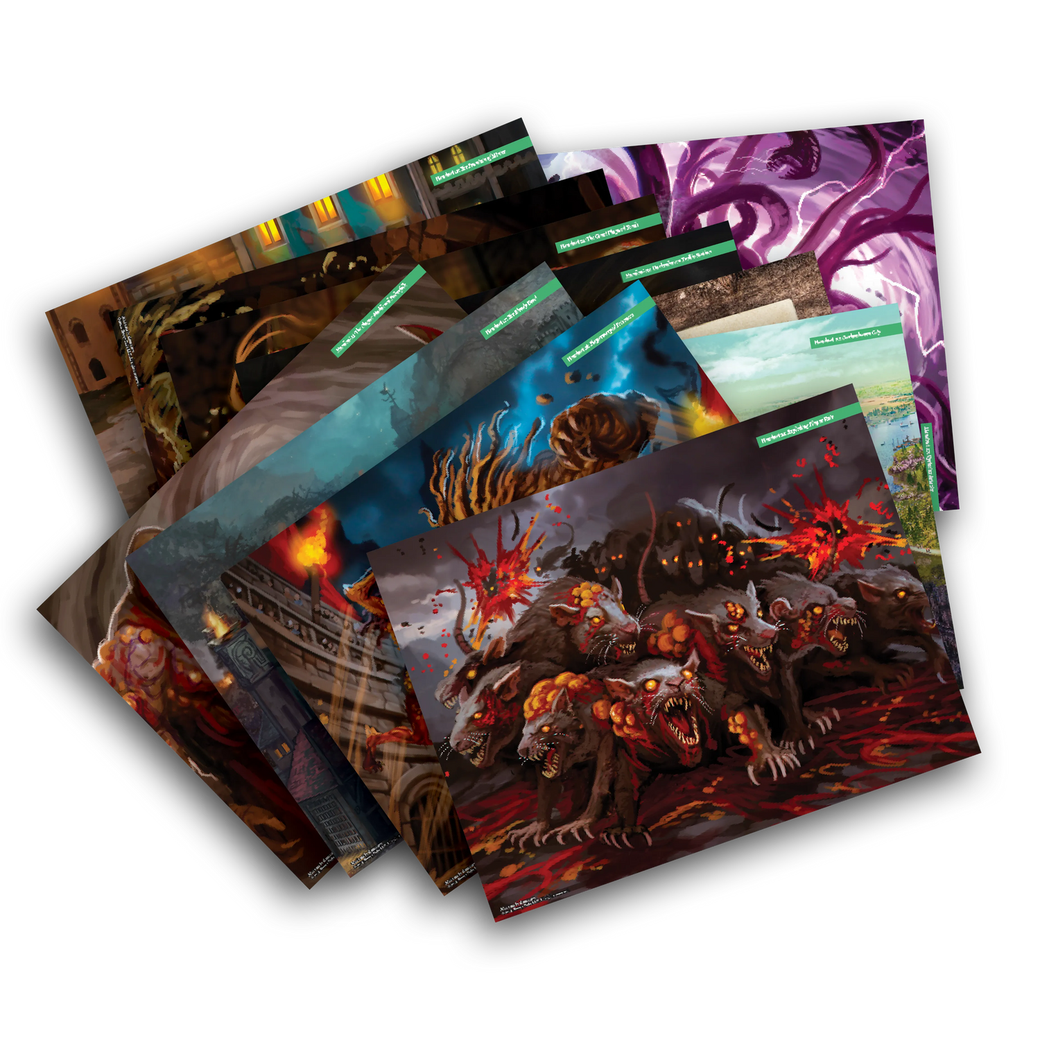 Tabletop RPG Art of 'Madness in Genzacon'