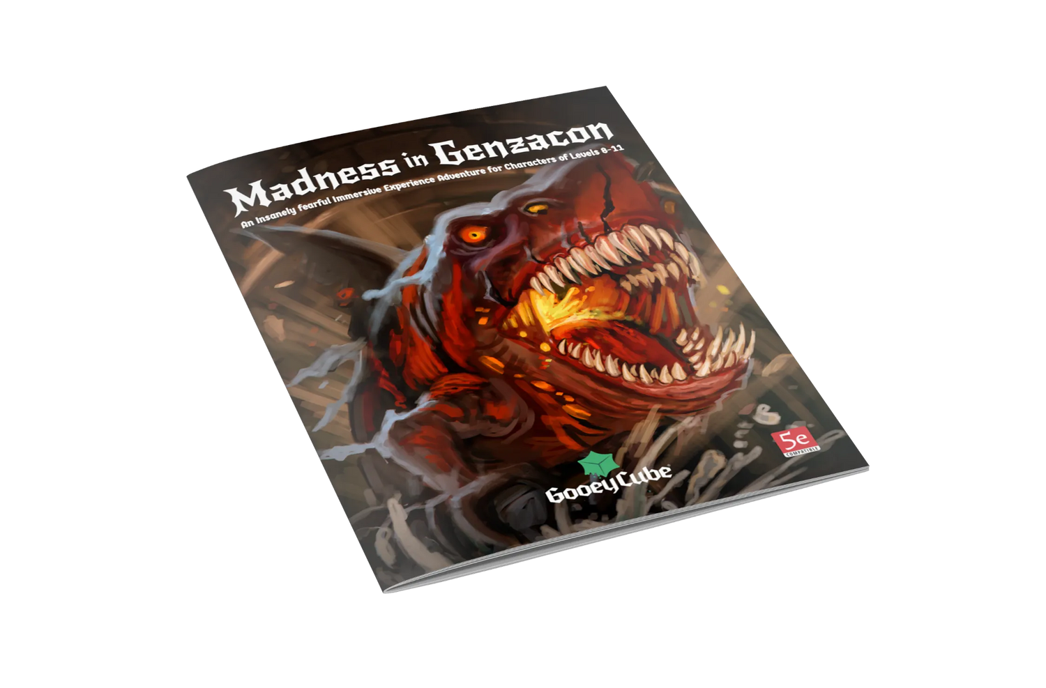 Tabletop RPG Cover of 'Madness in Genzacon' Adventure