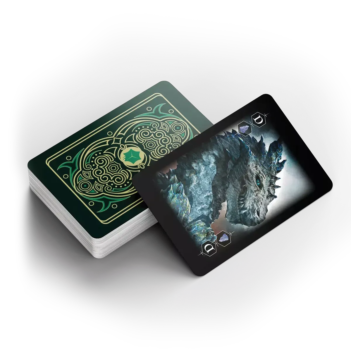 fantasy playing cards dragons wizards rogues