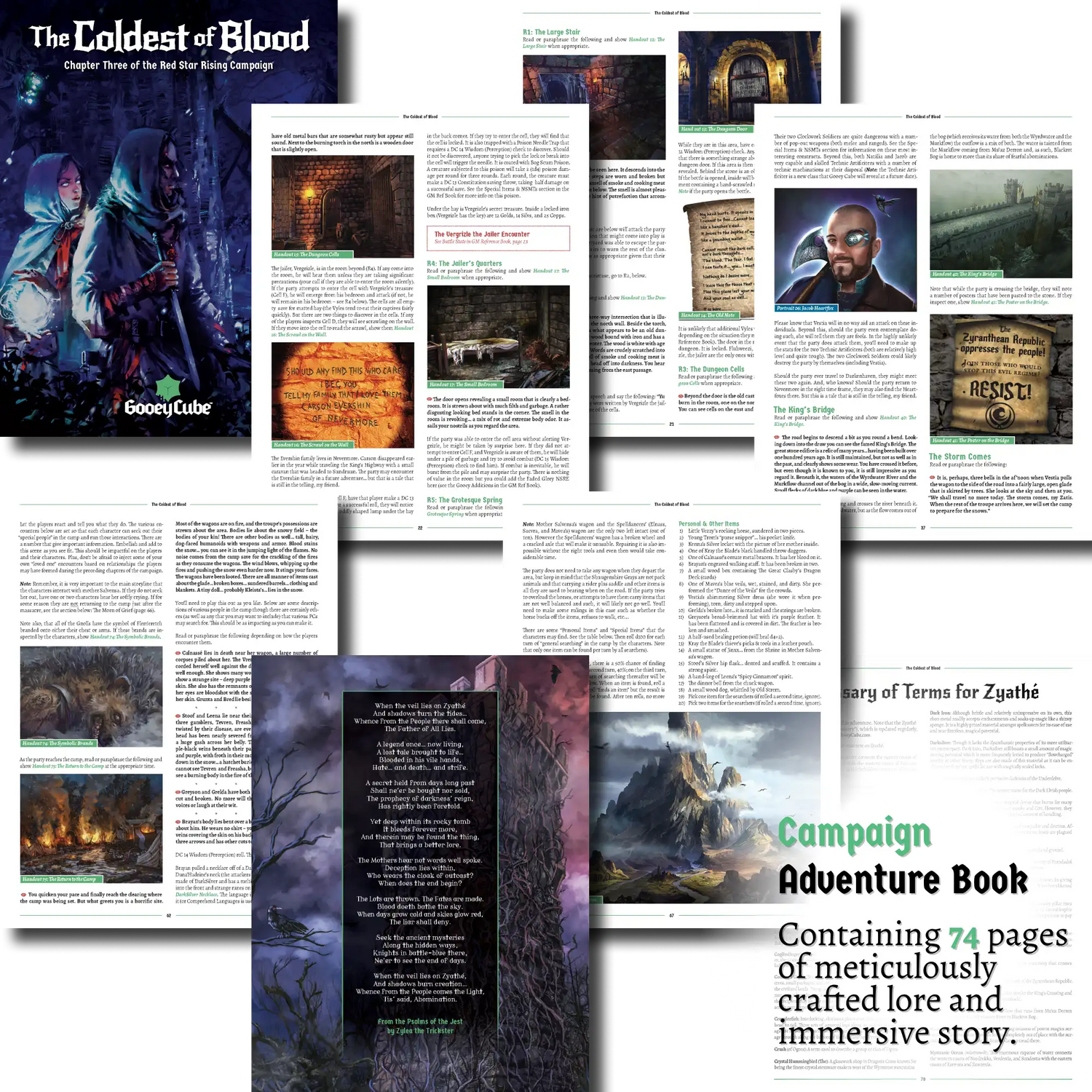 tabletop RPG player handouts and item cards