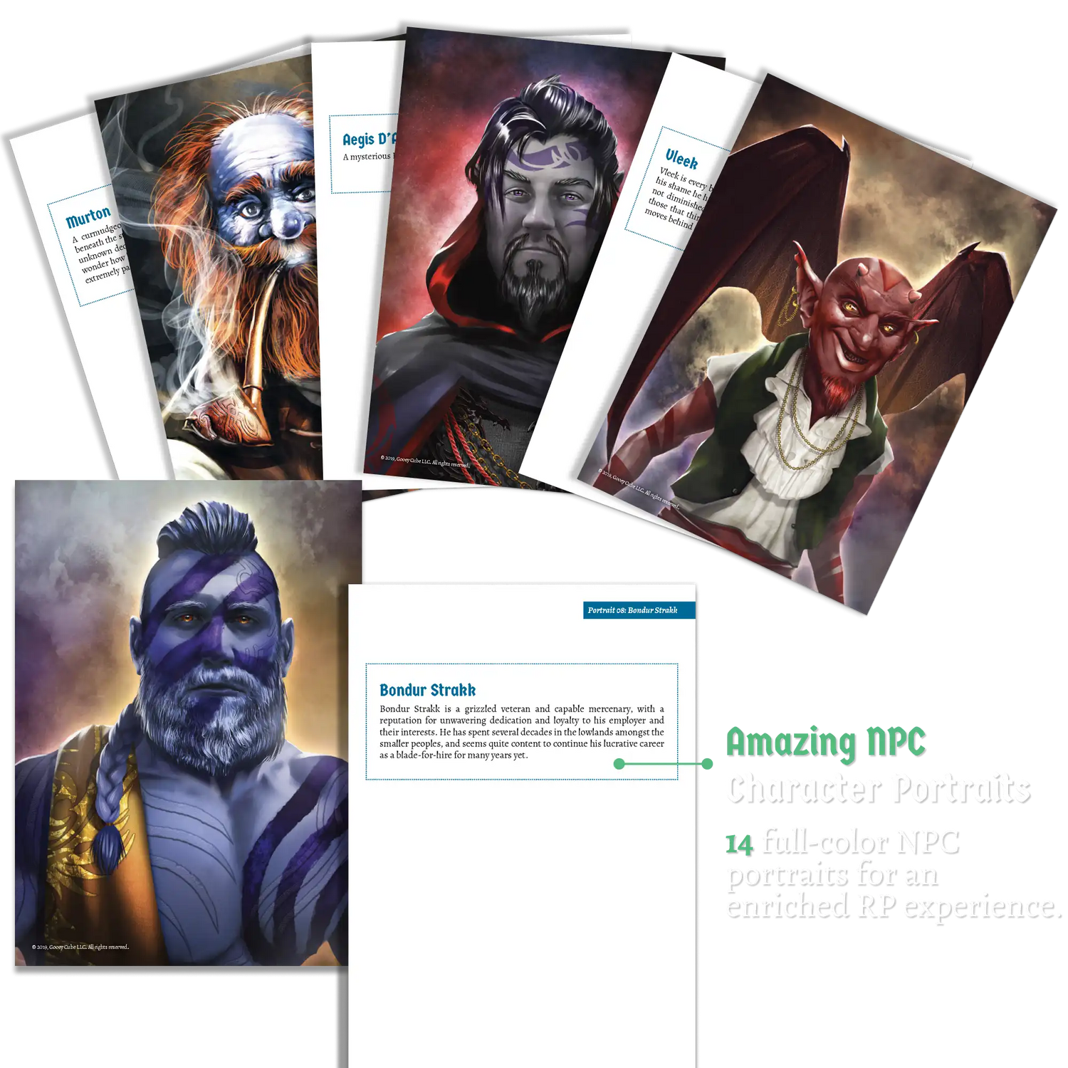 tabletop RPG player handouts and item cards