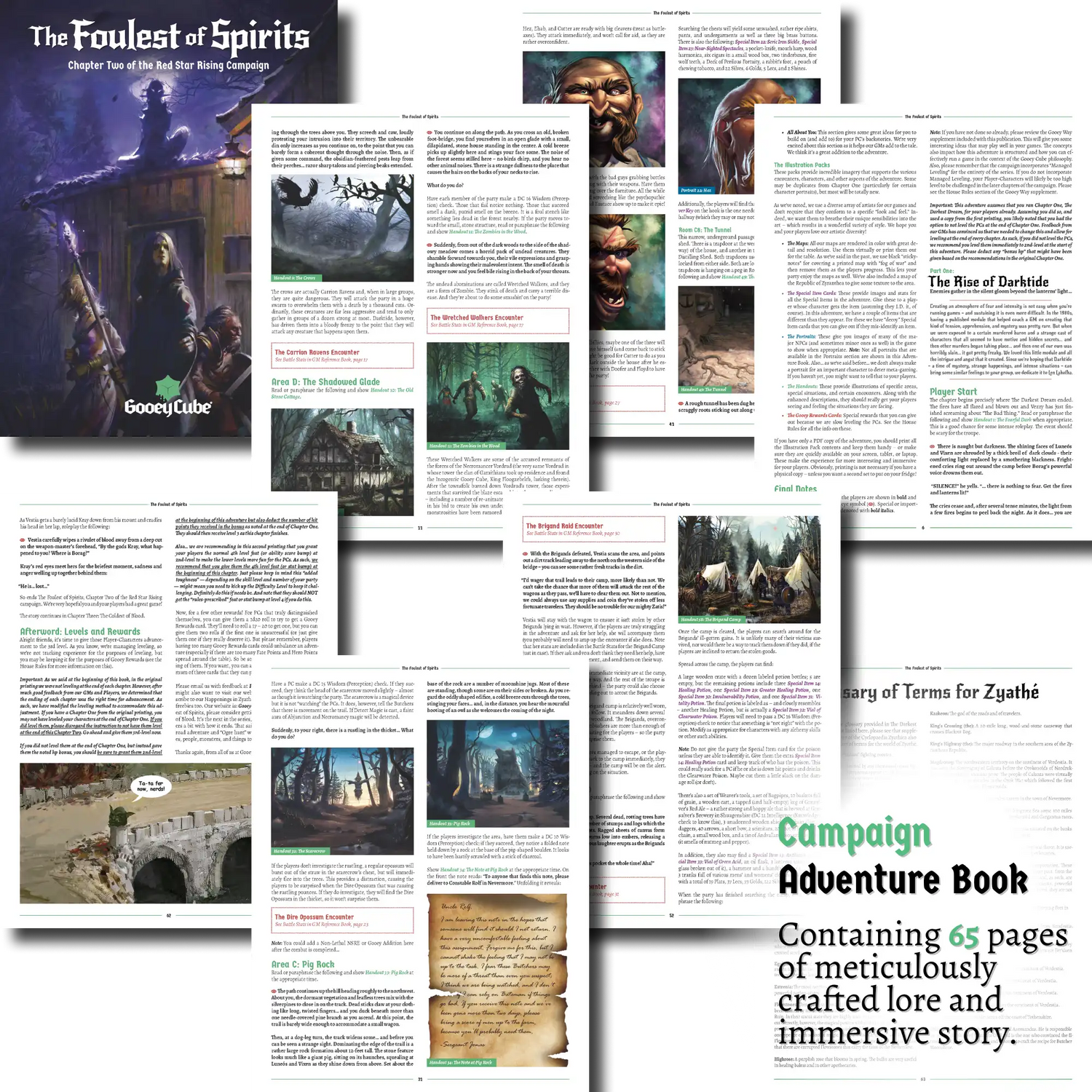 tabletop RPG player handouts and item cards