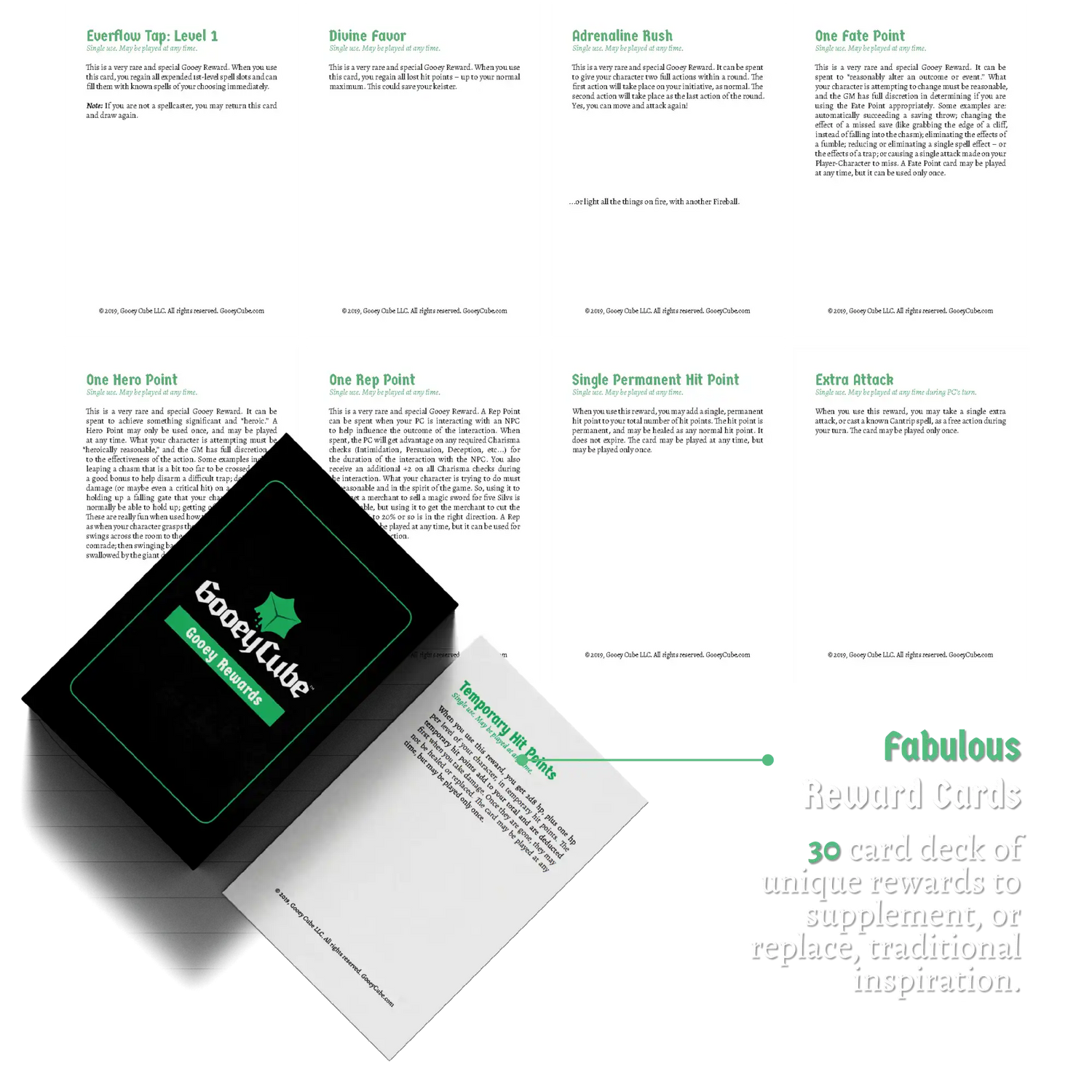 tabletop RPG player handouts and item cards