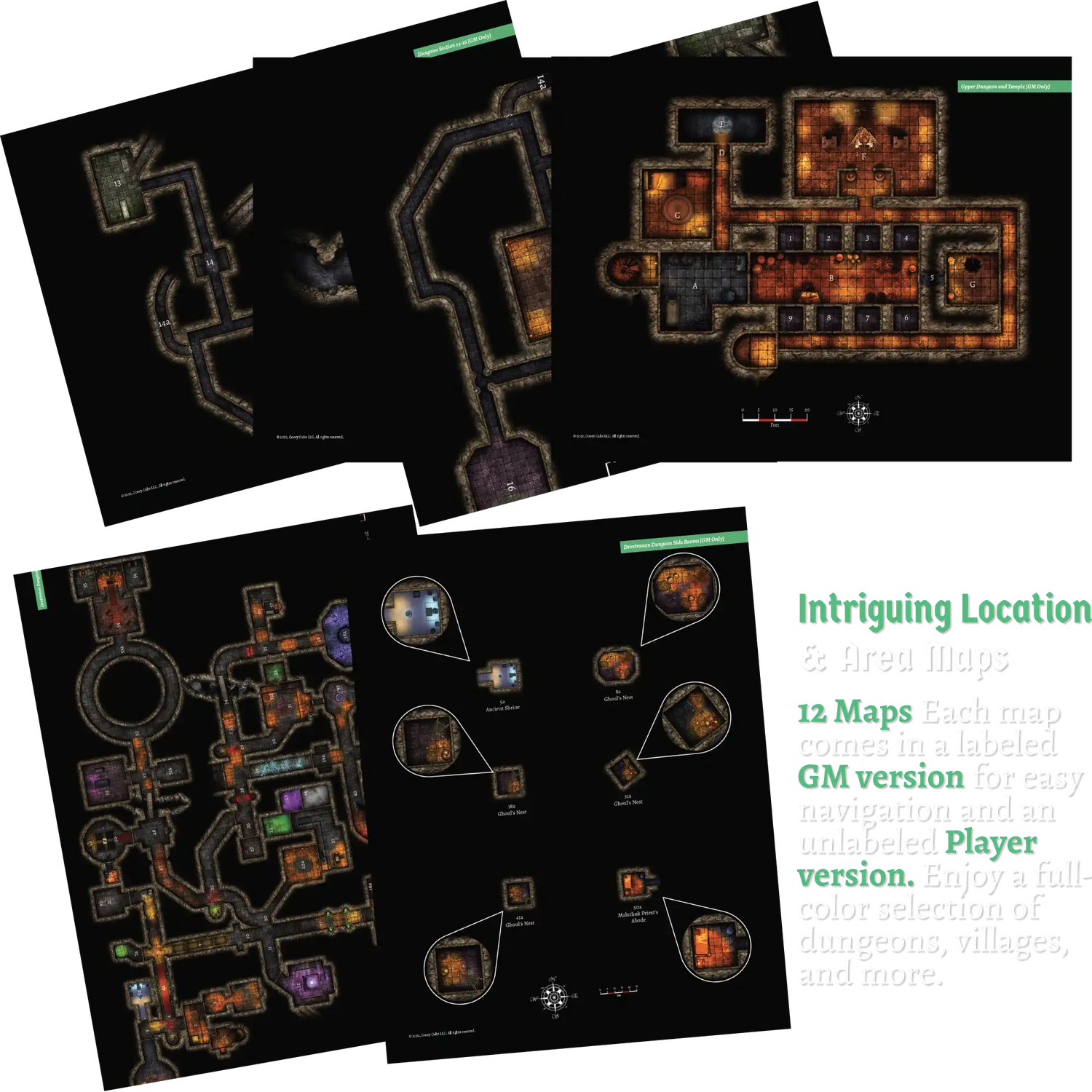 fantasy dungeon crawl RPG map
