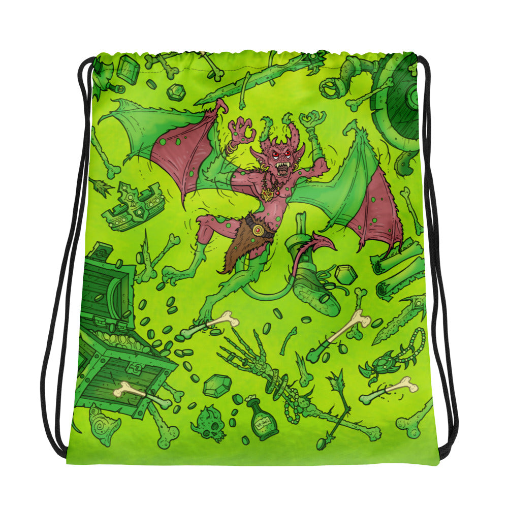 gooey cube drawstring bag