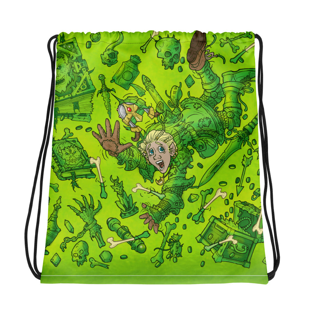 gooey cube drawstring bag