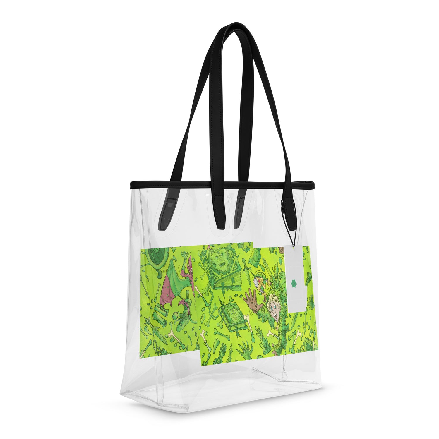 gooey cube clear tote bag