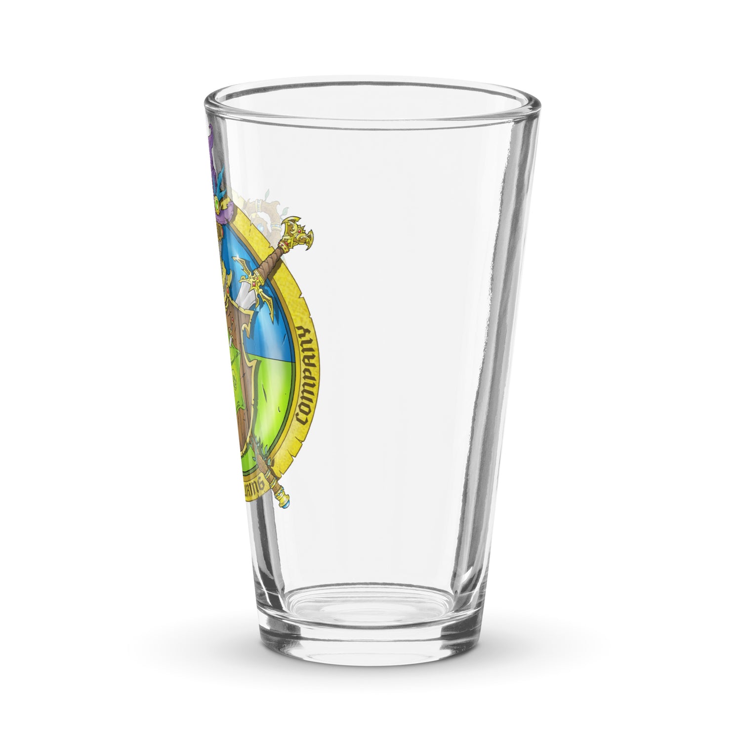 Gooey Cube 16 ounce Shaker Pint Glass