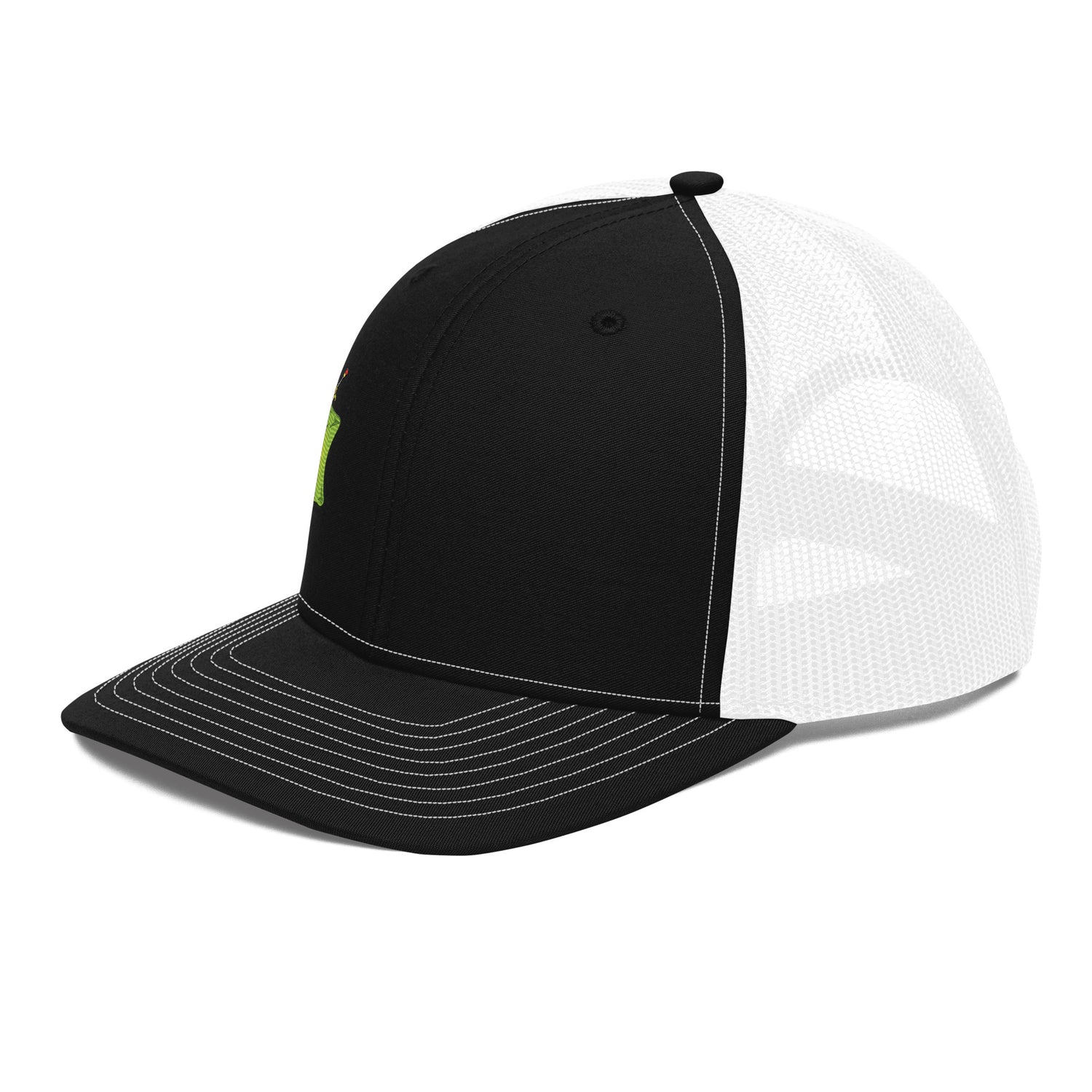 Gooey Cube The Cube Black and White Snapback Trucker Hat