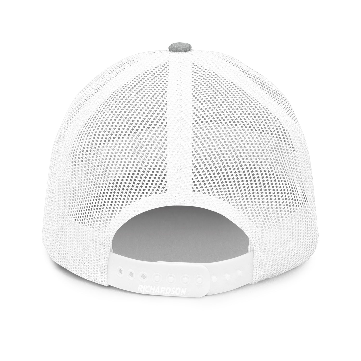 Gooey Cube The Cube Heather Gray and White Snapback Trucker Hat