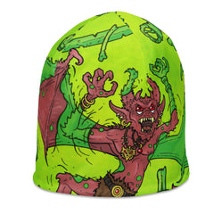 Gooey Cube Green All Over Print Beanie 