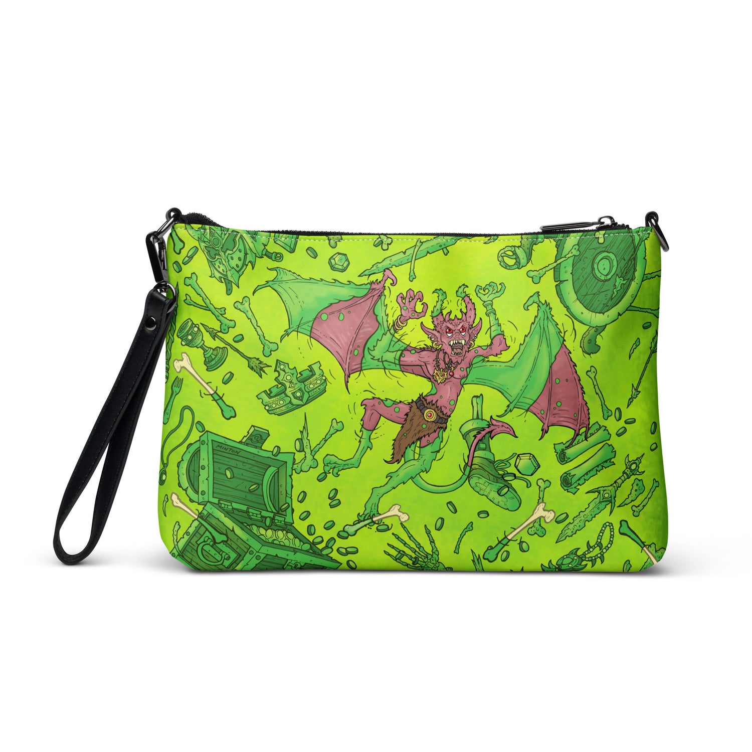 Gooey Cube Green Crossbody bag back