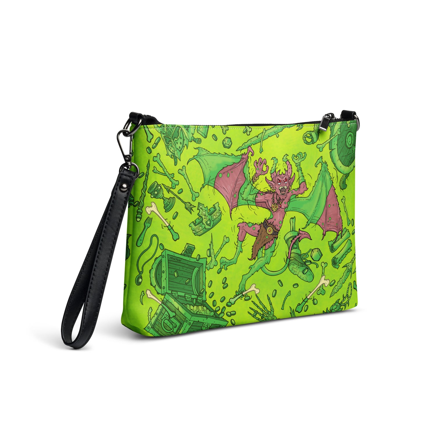 Gooey Cube Green Crossbody bag back