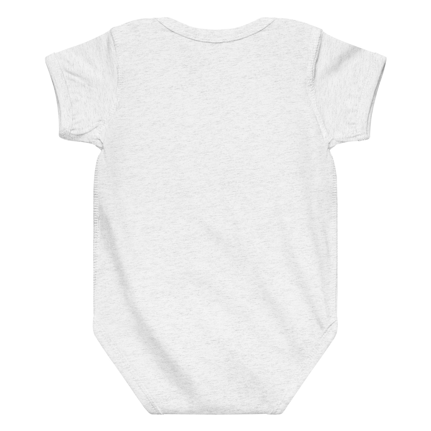 Ash Grey Gooey Cube Baby onesie back