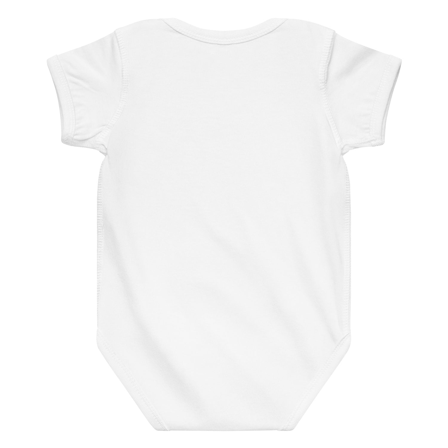 White Gooey Cube Baby onesie back