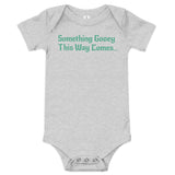 Heather Grey Gooey Cube Baby Short Sleeve Onesie