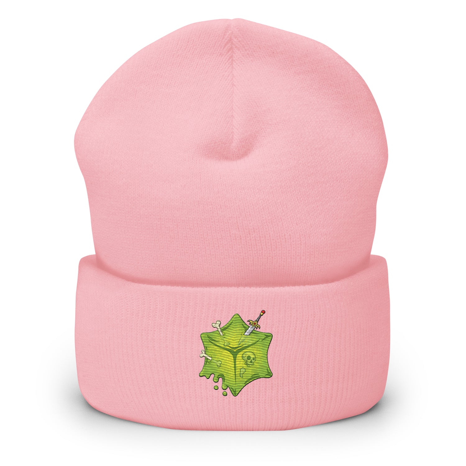 Gooey Cube Baby Pink Beanie Front