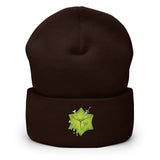 Gooey Cube Brown Beanie Front
