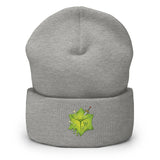 Gooey Cube Heather Grey Beanie Front