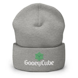 gooey cube cuffed beanie heather grey  front