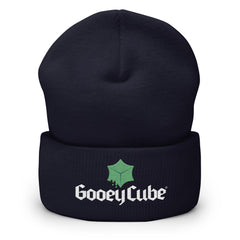 gooey cube cuffed beanie black front
