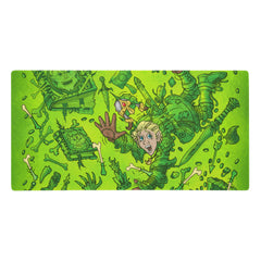 Gooey Cube Green All Over Print Gaming Mouse Pad 36"x18"