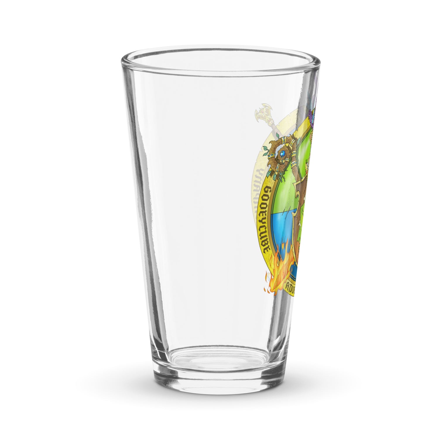Gooey Cube 16 ounce Shaker Pint Glass
