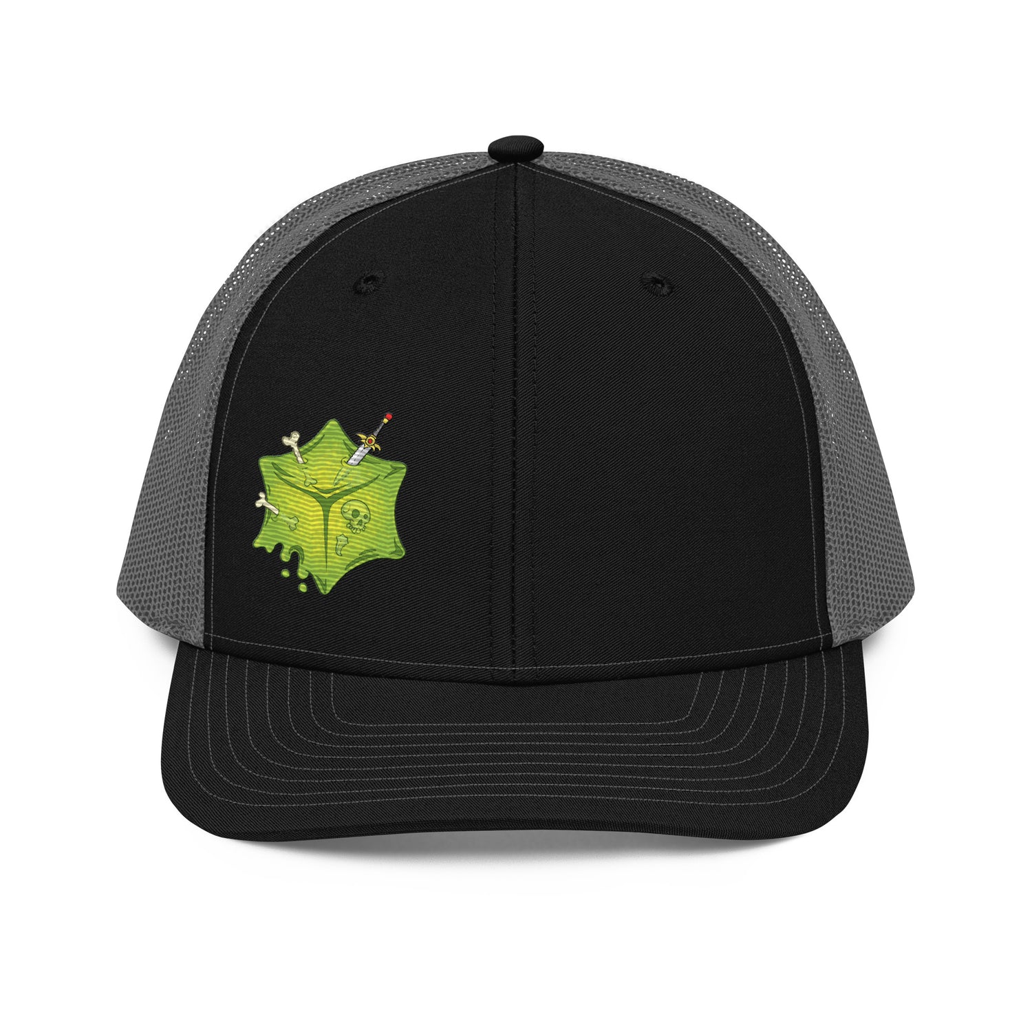 Gooey Cube The Cube Black Charcoal Snapback Trucker Hat