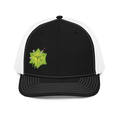 Gooey Cube The Cube Black and White Snapback Trucker Hat