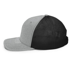 Gooey Cube The Cube Heather Gray and Black Snapback Trucker Hat