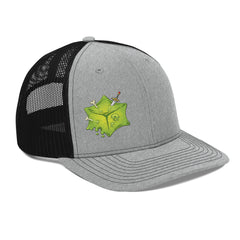Gooey Cube The Cube Heather Gray and Black Snapback Trucker Hat