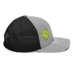 Gooey Cube The Cube Heather Gray and Black Snapback Trucker Hat