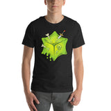 The Cube Unisex Black Heather T-Shirt Front