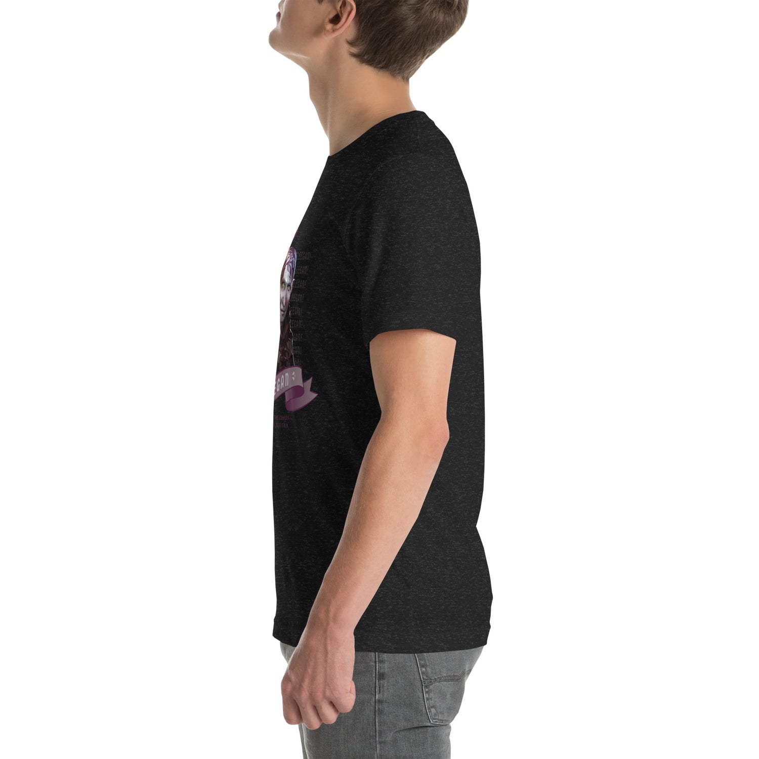 Gooey Cube Tabletop RPG Black Heather Fleegan T-Shirt 