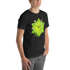 The Cube Unisex Black Heather T-Shirt Front