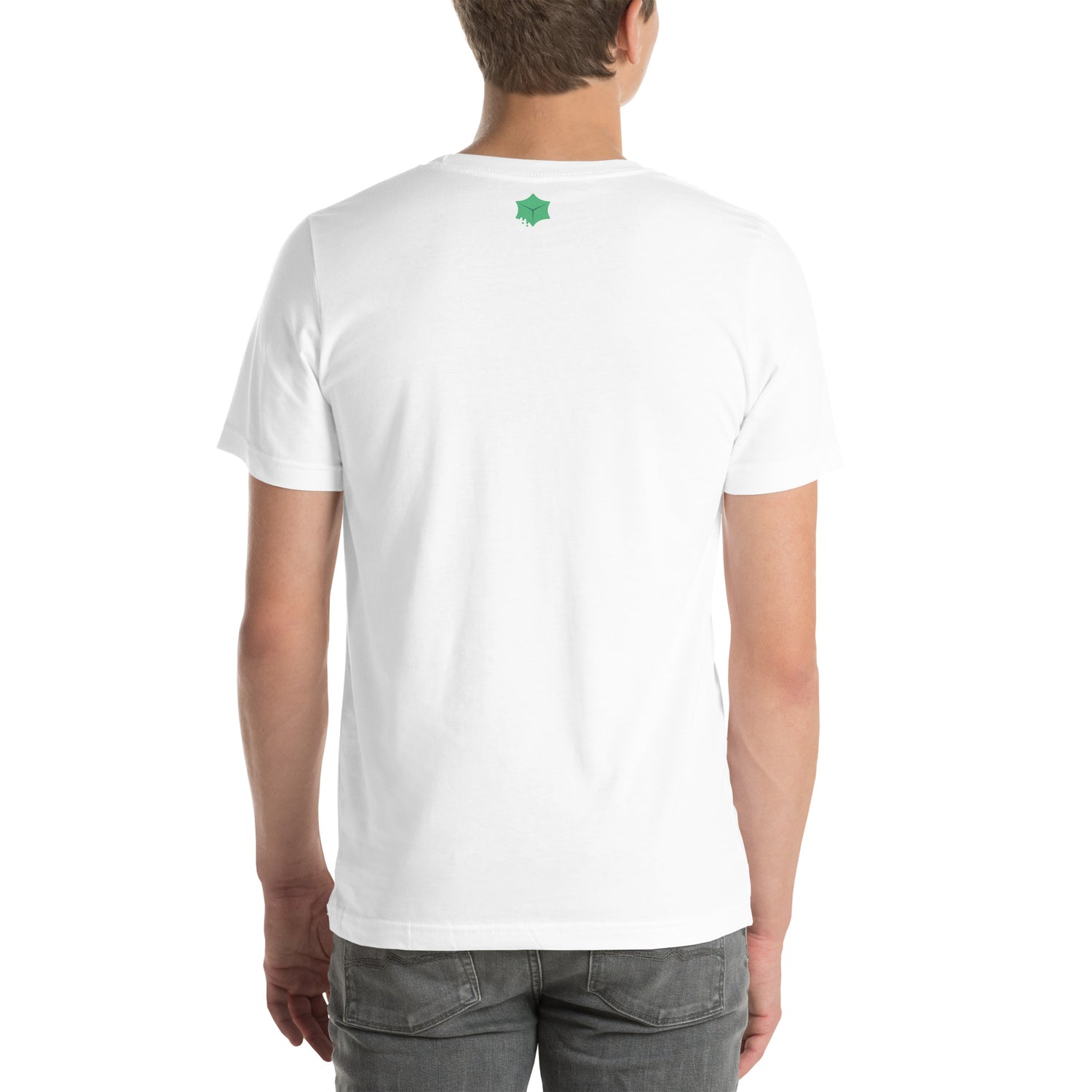 Gooey Cube Unisex Black T-Shirt Back
