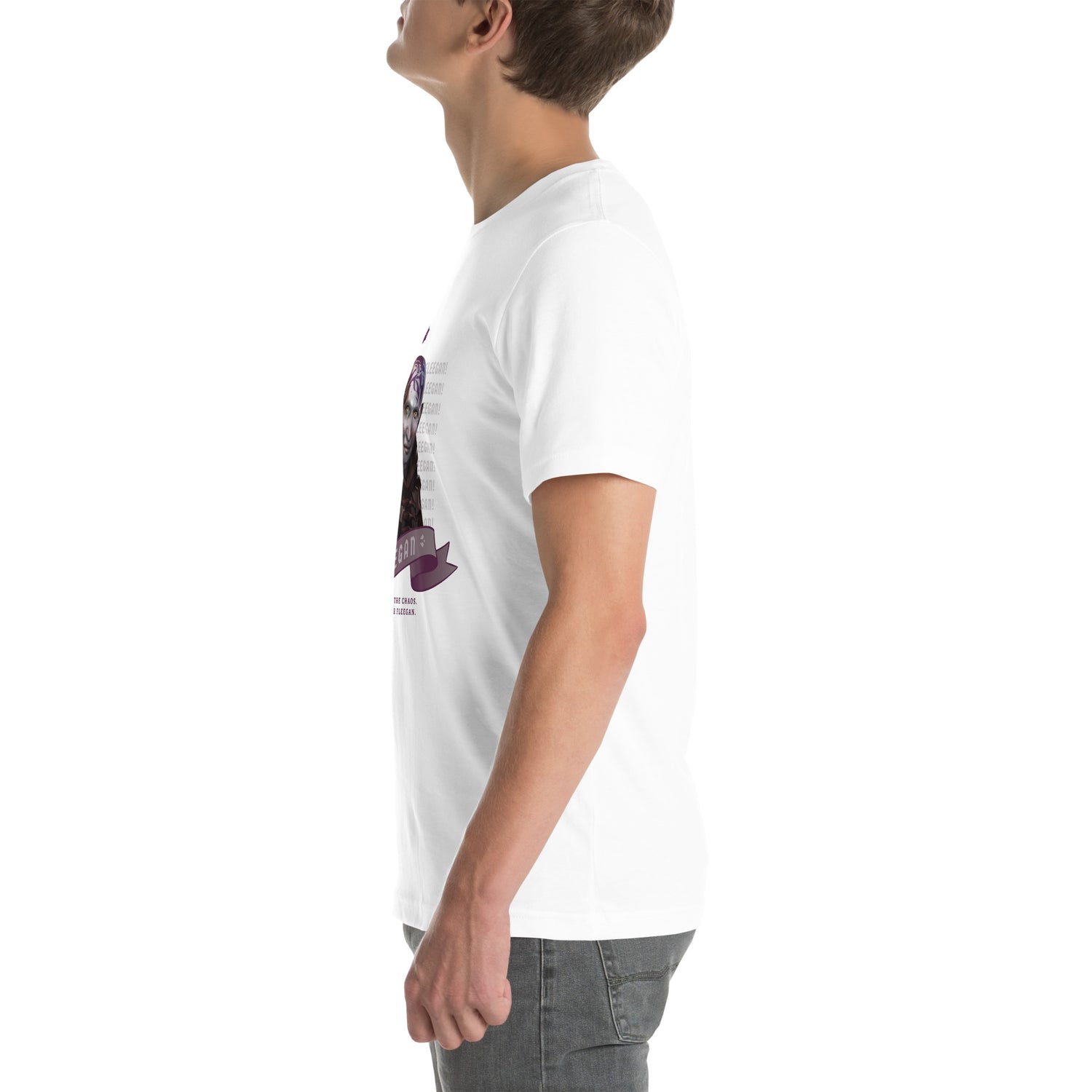 Gooey Cube Tabletop RPG White Fleegan T-Shirt