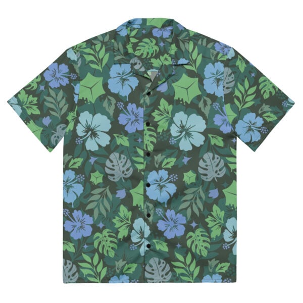 Blue Gooey Cube Hawaiian Shirt - Image 2